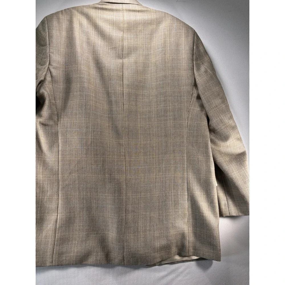 Ralph Lauren Black Label 40R Sport Coat Blazer Silk Wool Brown‎ Micro Plaid